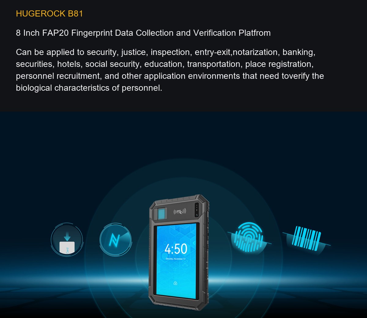 HUGEROCK B81 product features