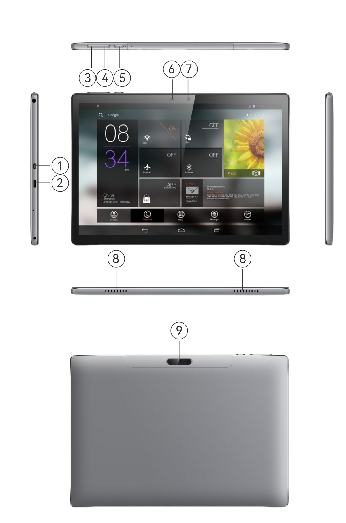HUGEROCK E101 technical specifications
