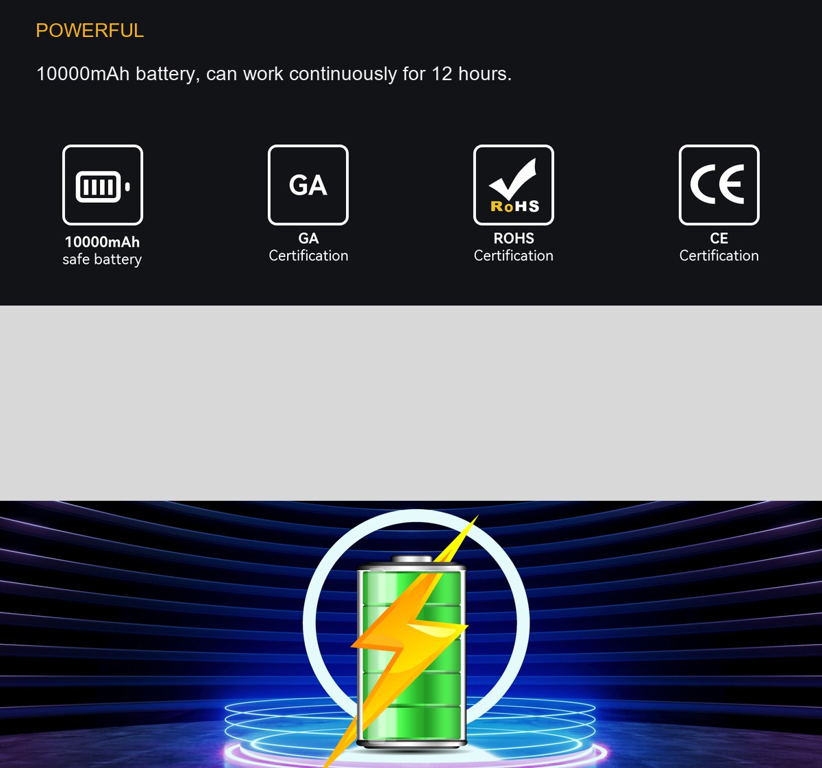 HUGEROCK R70 product features