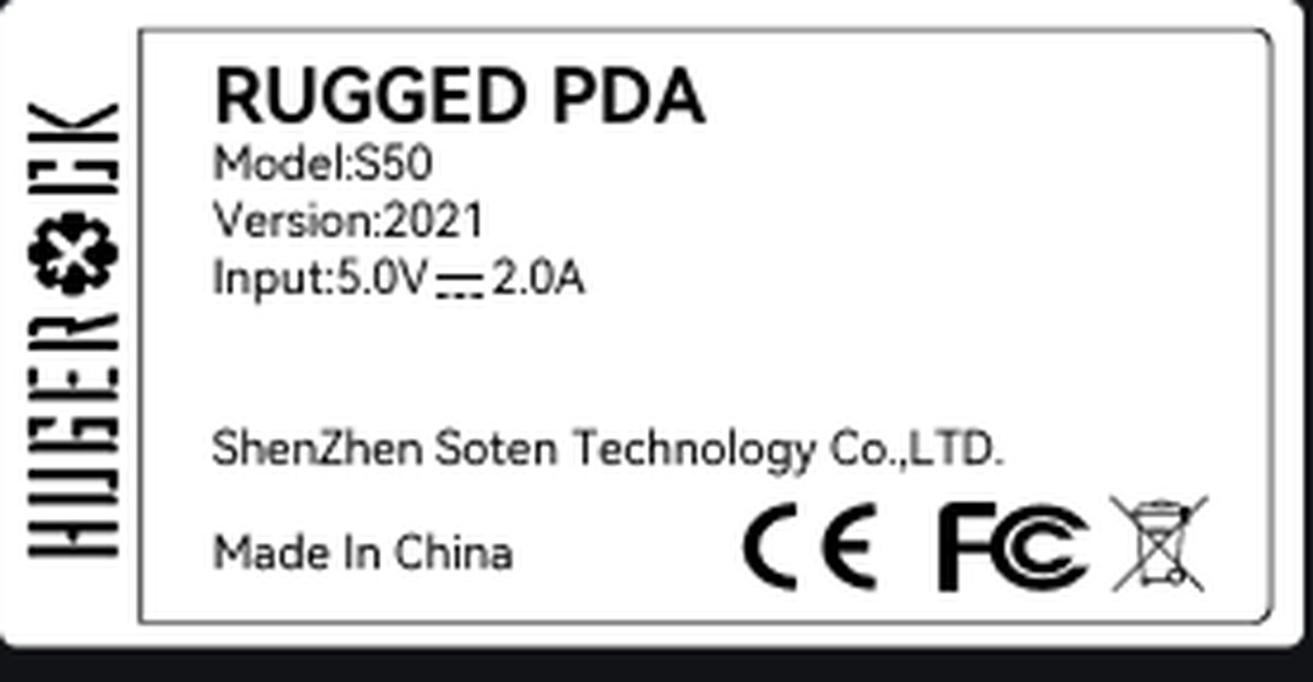 HUGEROCK S50 technical specifications