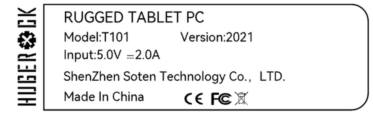 HUGEROCK T101 technical specifications