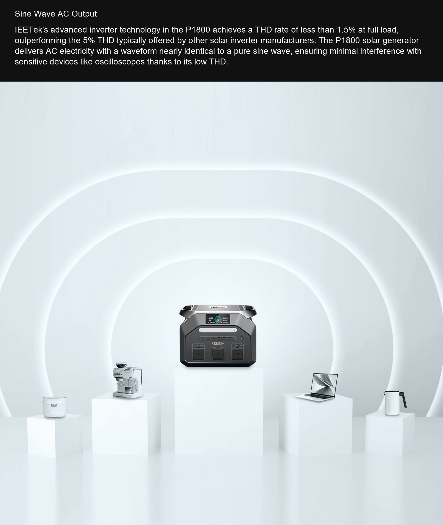 P1800 Sine Wave AC Output