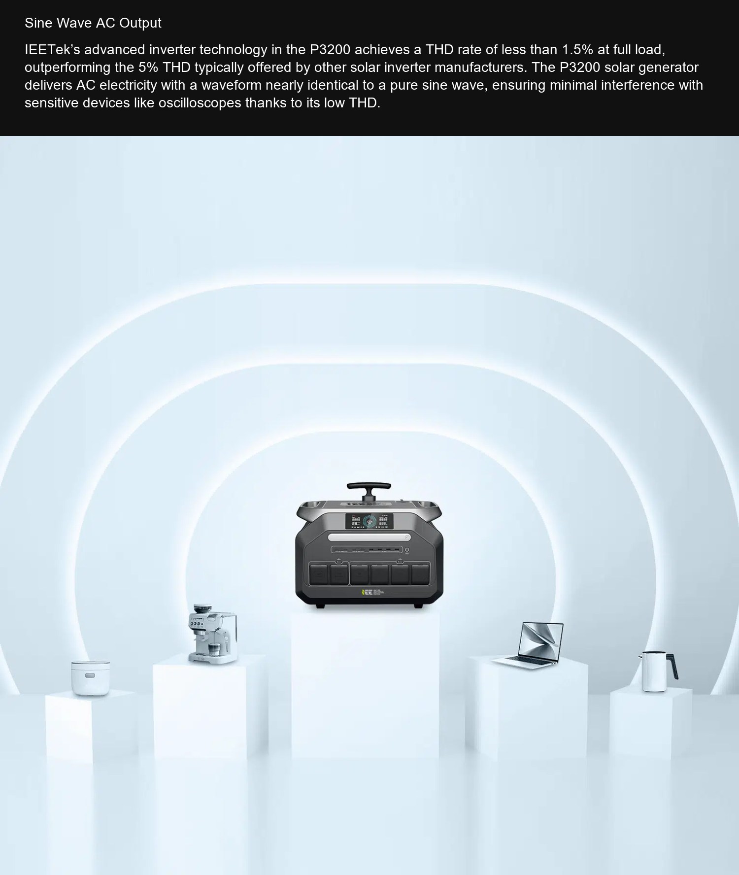 P3200 Sine Wave AC Output