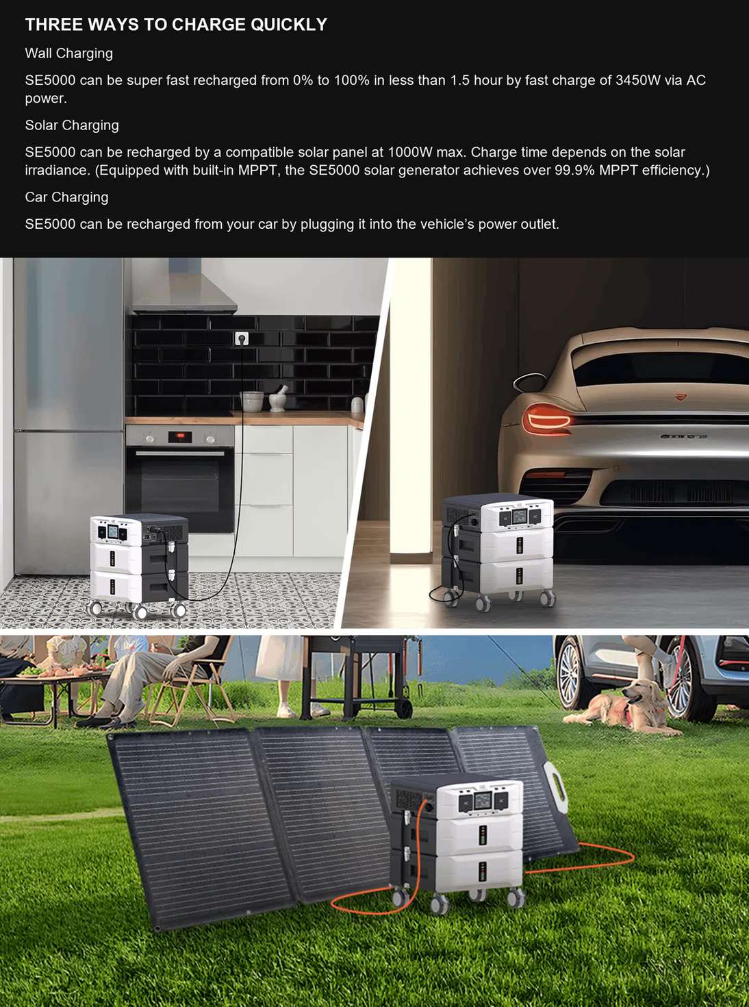 IEETek SE5000 THREE WAYS TO CHARGE QUICKLY