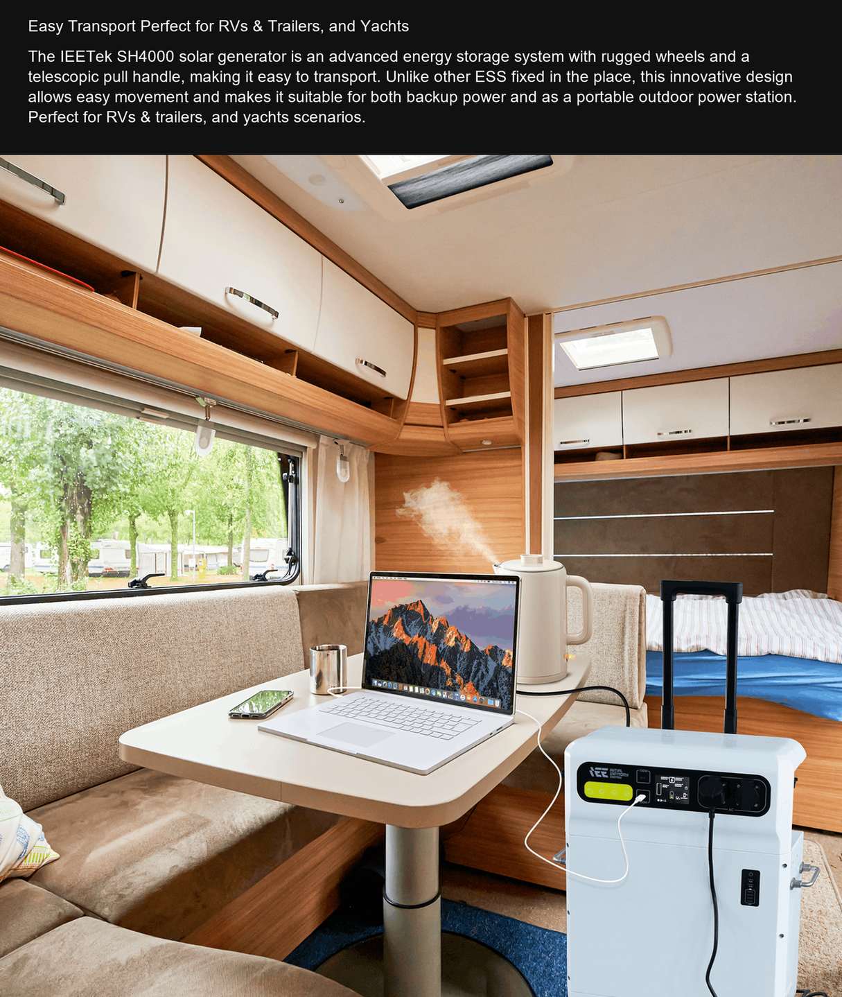 IEETek SH4000 Easy Transport Perfect for RVs & Trailers, and Yachts