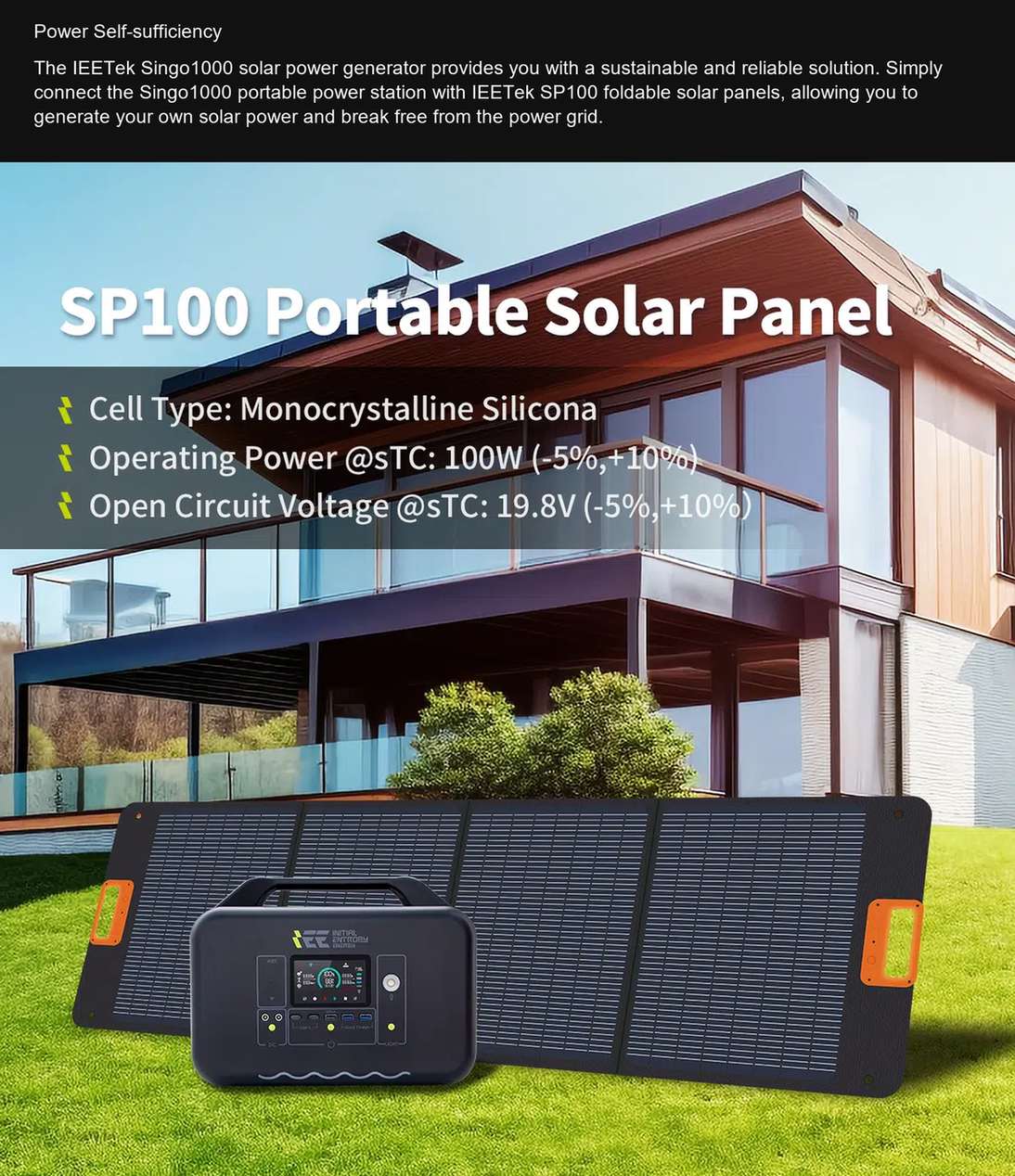 IEETek Singo1000 Power Self-sufficiency