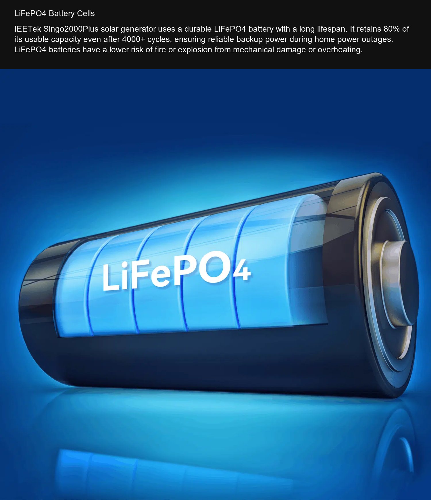 IEETek Singo2000Plus LiFePO4 Battery Cells