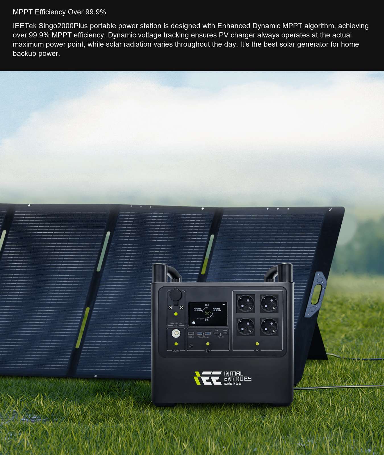 Singo2000Plus MPPT Efficiency Over 99.9%