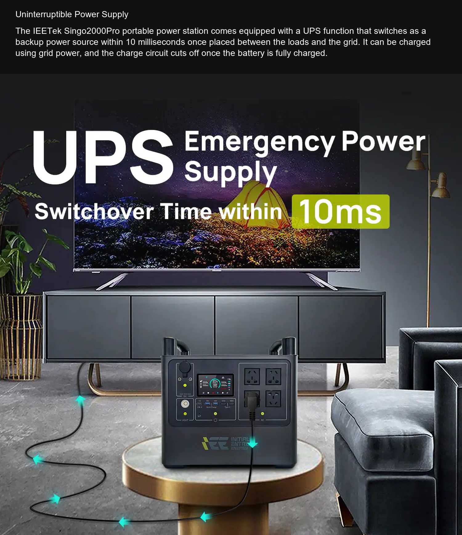 IEETek Singo2000Pro Uninterruptible Power Supply