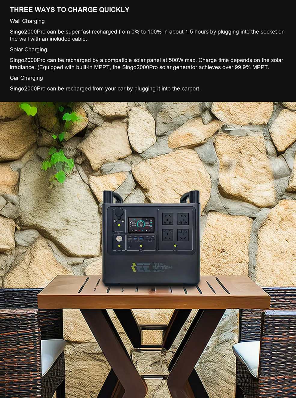 Singo2000Pro THREE WAYS TO CHARGE QUICKLY
