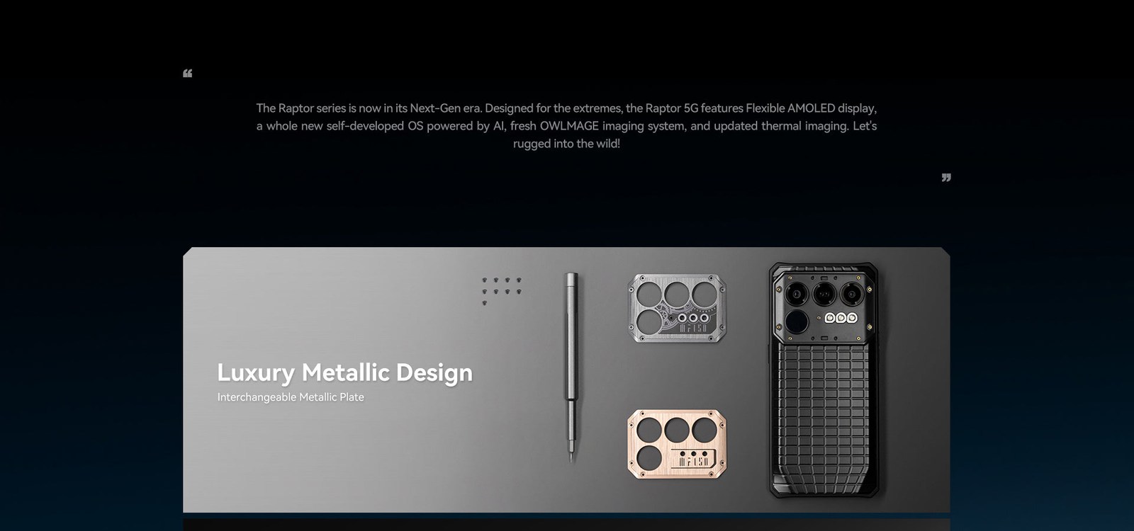 IIIF150 Raptor 5G product feature illustration 4