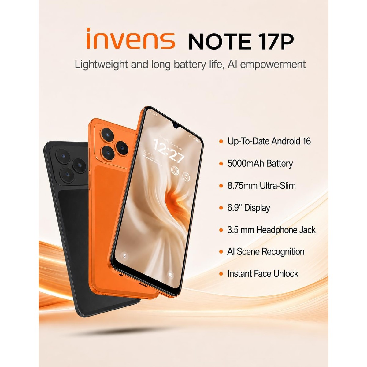 Invens Note 17P official product features 18