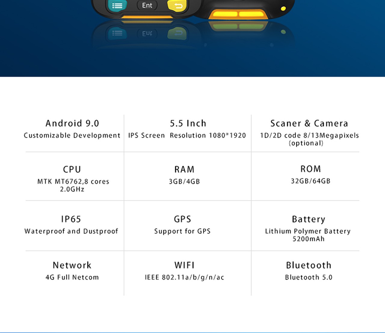 JEPOWER HT518DE Mobile Computers feature and specification details 1
