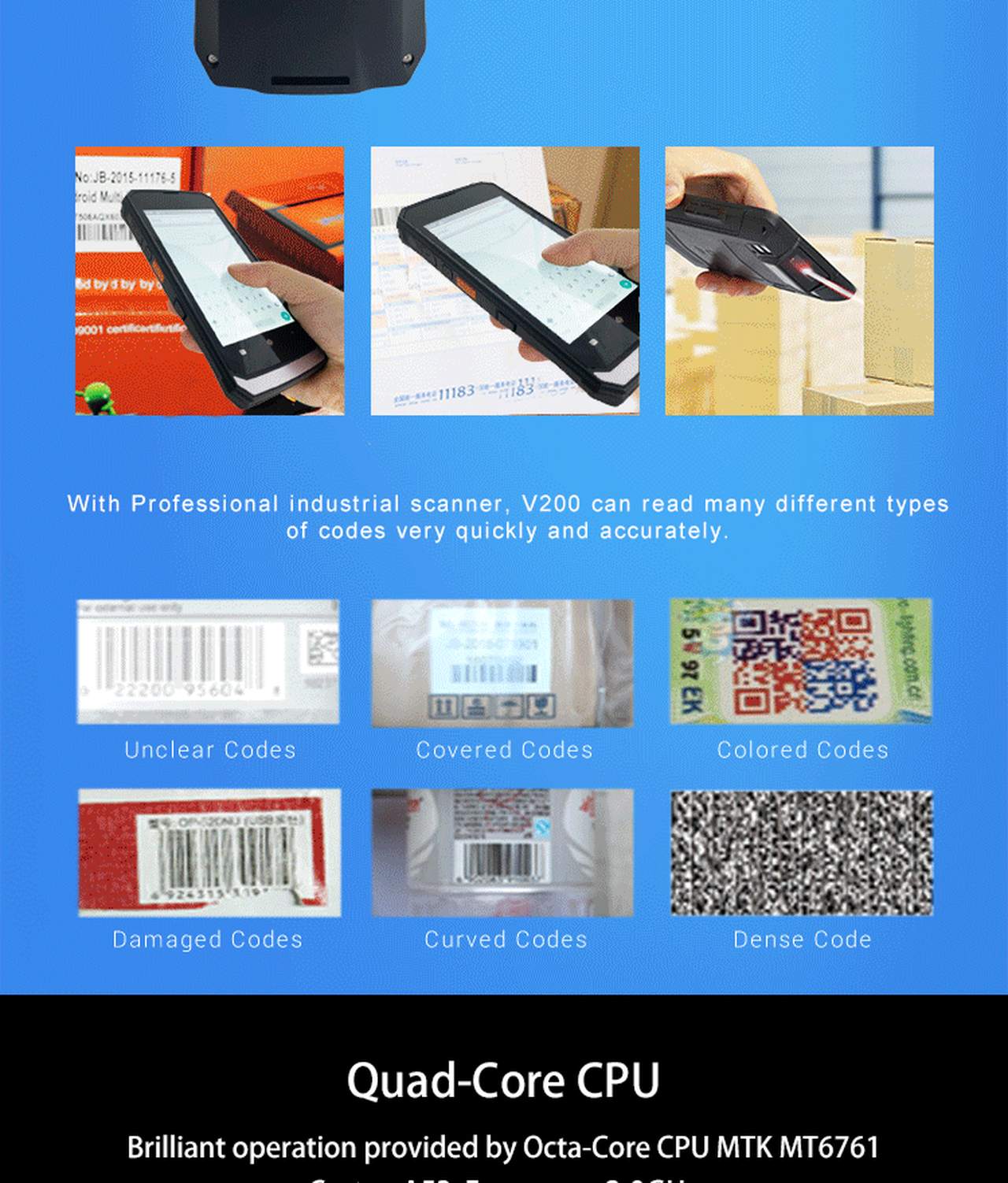 JEPOWER V200 Mobile Computers feature and specification details 1