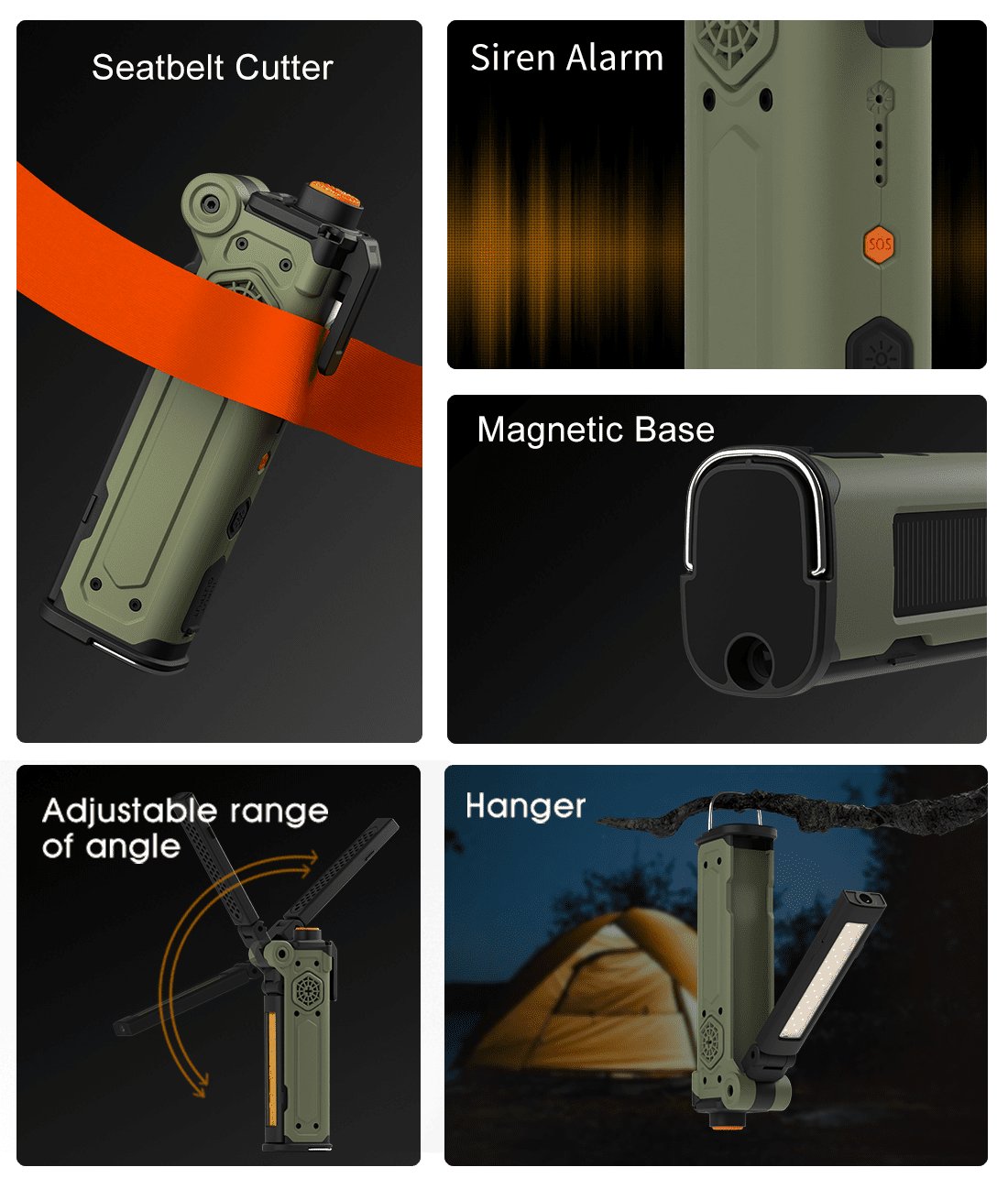 Lagenio 4-in-1 Emergency Light official product features 1