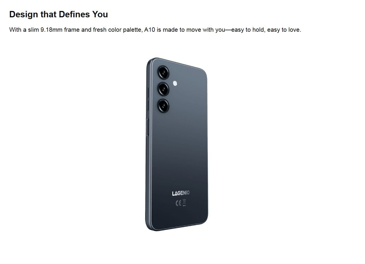 Lagenio A10 official product features 1