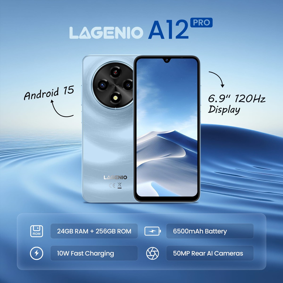 Lagenio A12 Pro official product features 24