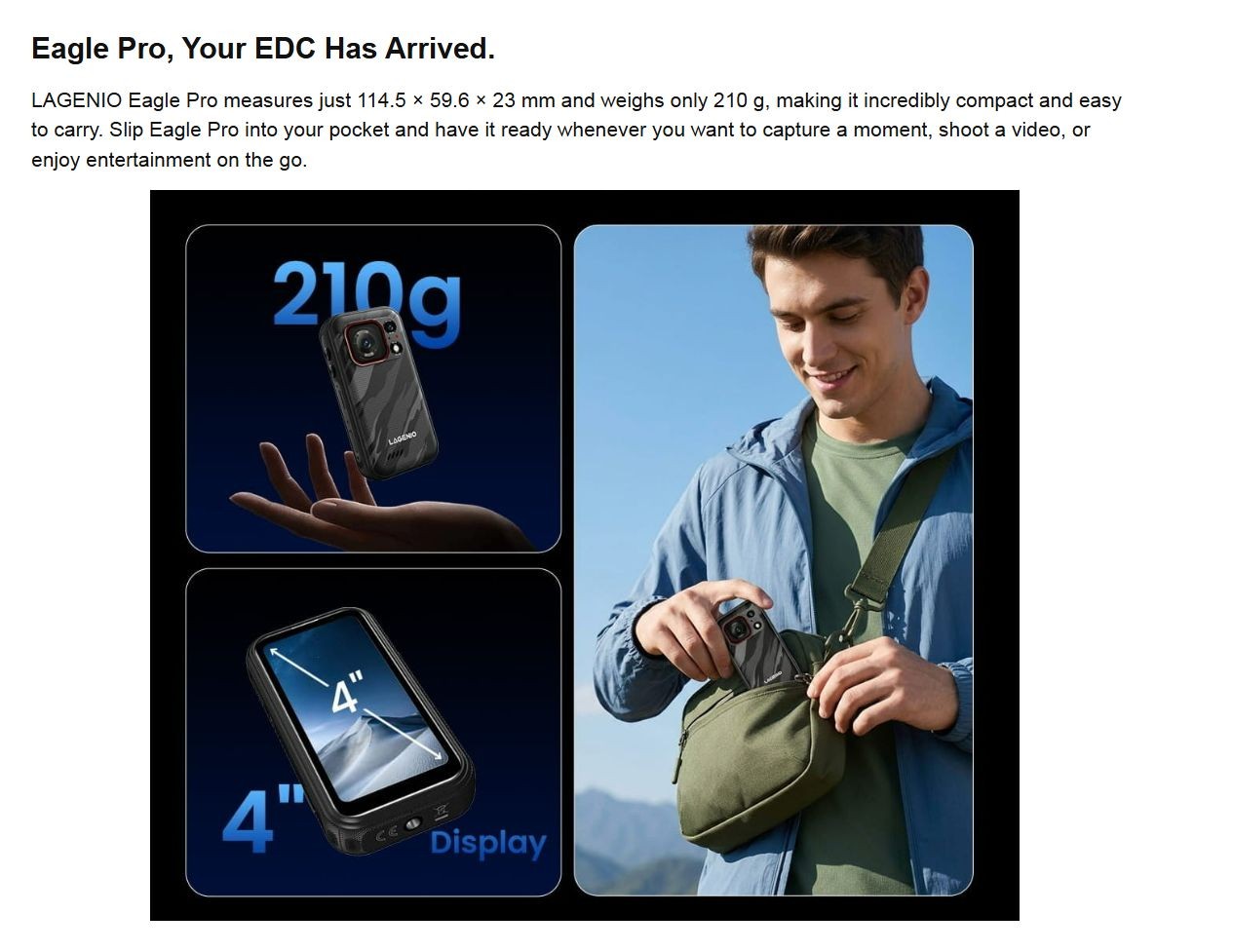Lagenio Eagle Pro official product features 30