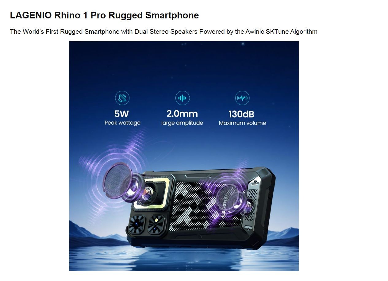Lagenio Rhino 1 Pro official product features 1