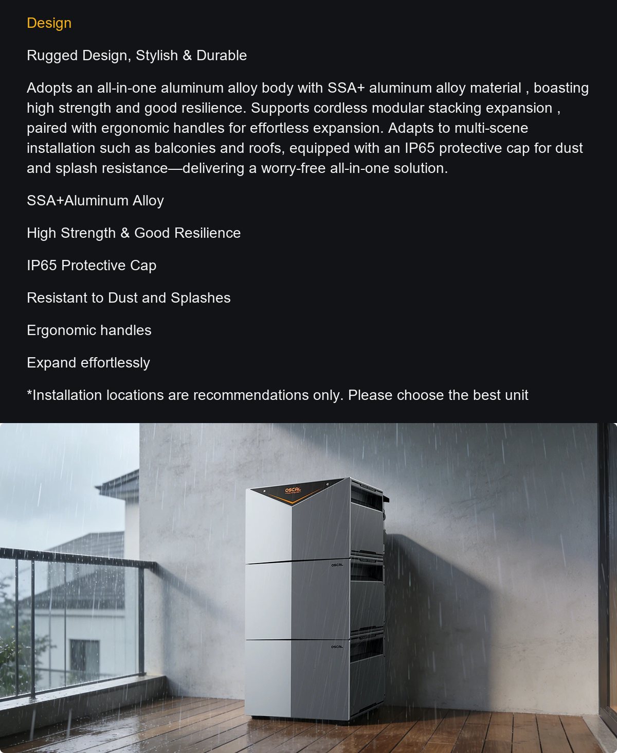 OSCAL BP2000 product details