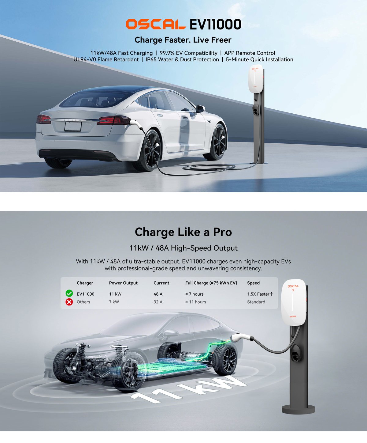 OSCAL EV11000 product details