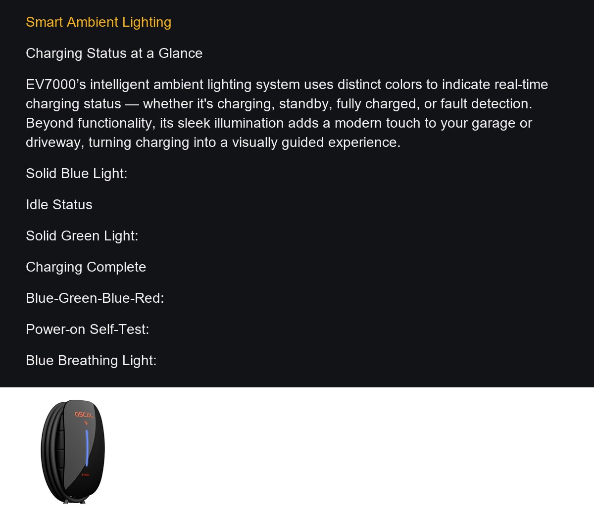 OSCAL EV7000 product details