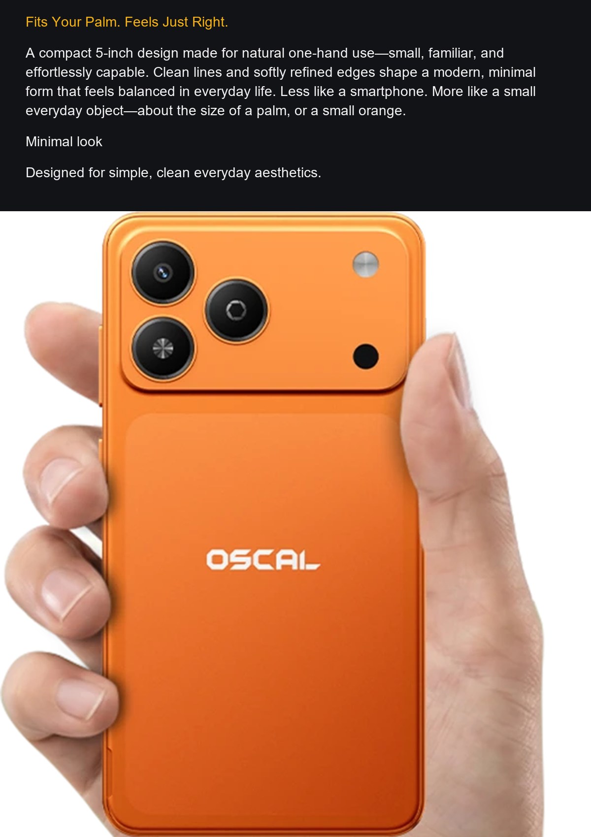 OSCAL Flat 3C Mini product details