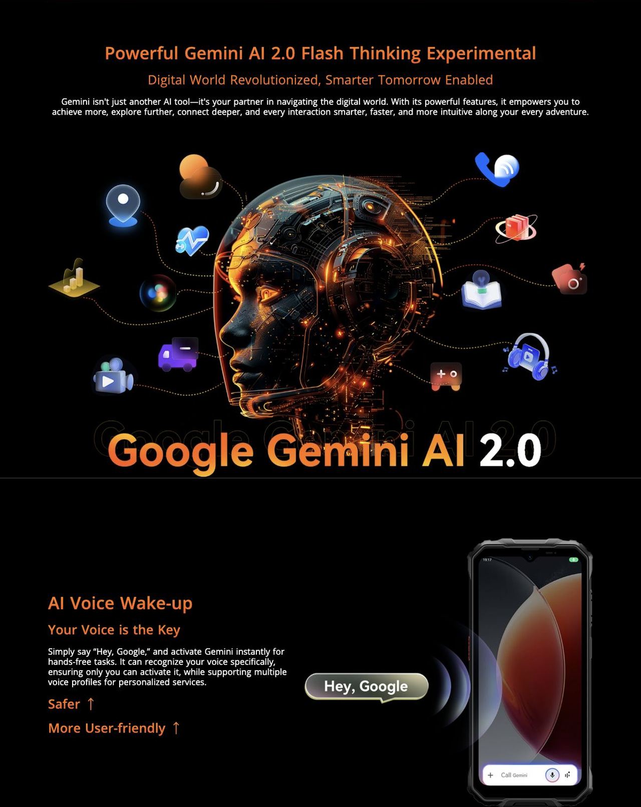 OSCAL MARINE 2 Powerful Gemini AI 2.0 Flash Thinking Experimental
Digital World Revolutionized, Smarter Tomorrow Enabled
Gemini isn't just another AI tool—it's your partner in navigating the di