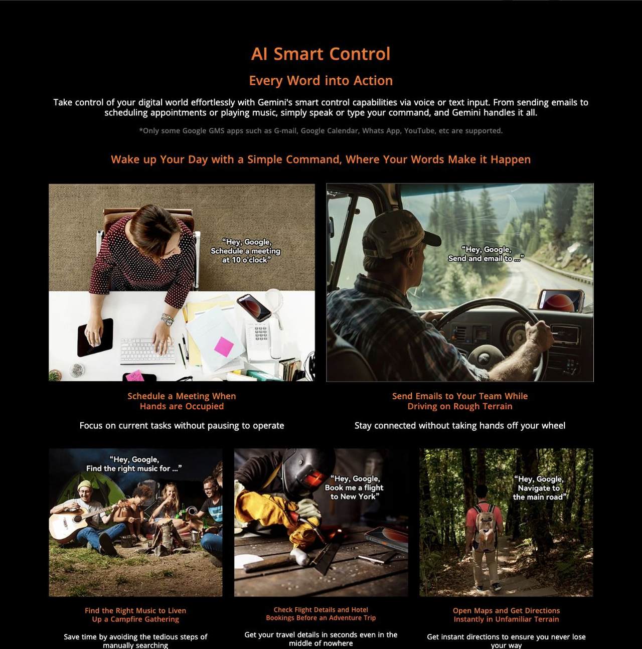 AI Voice Wake-up
Your Voice is the Key
Simply say “Hey, Google,” and activate Gemini instantly for hands-free tasks. It can recognize your voice specifically, ensuring only you c