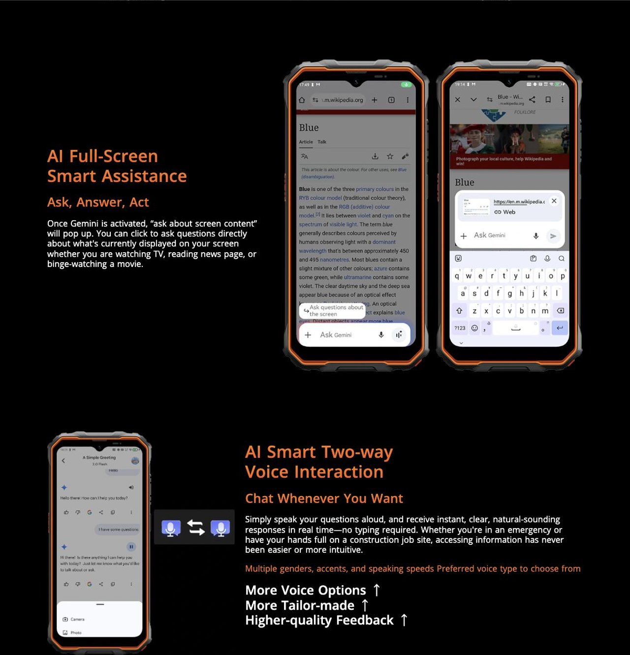 OSCAL MARINE 2 AI Smart Control
Every Word into Action
Take control of your digital world effortlessly with Gemini's smart control capabilities via voice or text input. From sending emails to s