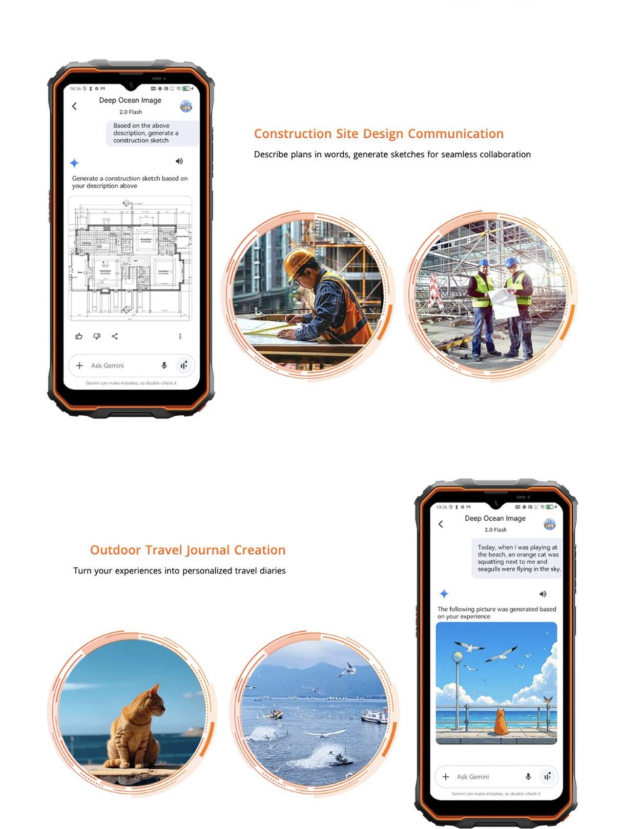 Construction Site Design Communication
Describe plans in words, generate sketches for seamless collaboration
