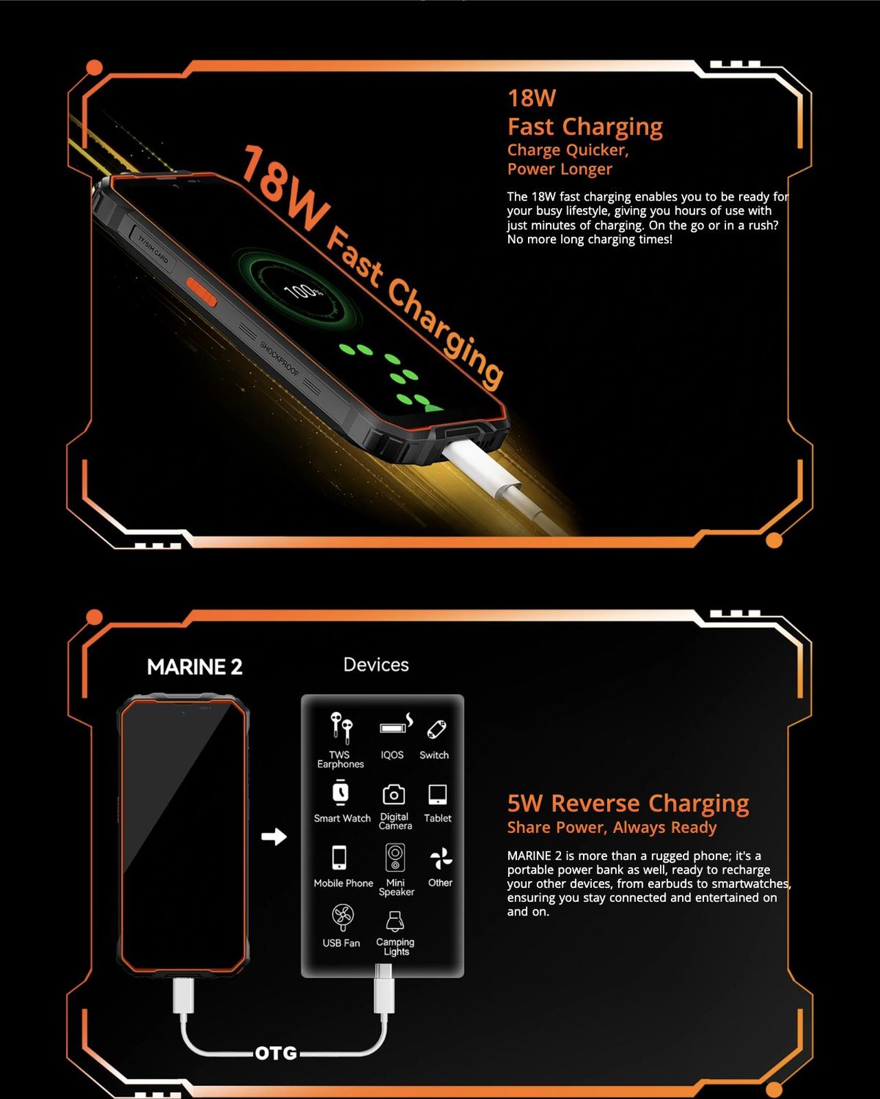 OSCAL MARINE 2 Performance Mode
10% Better CPU Performance↑
Power Saving Mode
4hrs Longer Daily Use ↑
Intelligent Charging Protection
Extended Battery Life↑
