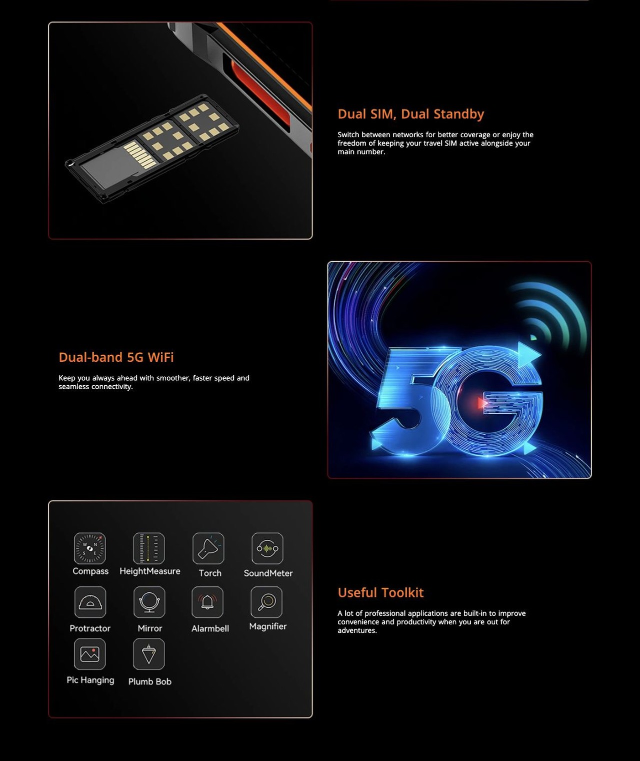 More Features to Explore
Multifunctional NFC
Effortlessly engage in contactless payments, quick device pairing, and seamless data transfer with just a tap.
GPS+Glonass+Galileo+B