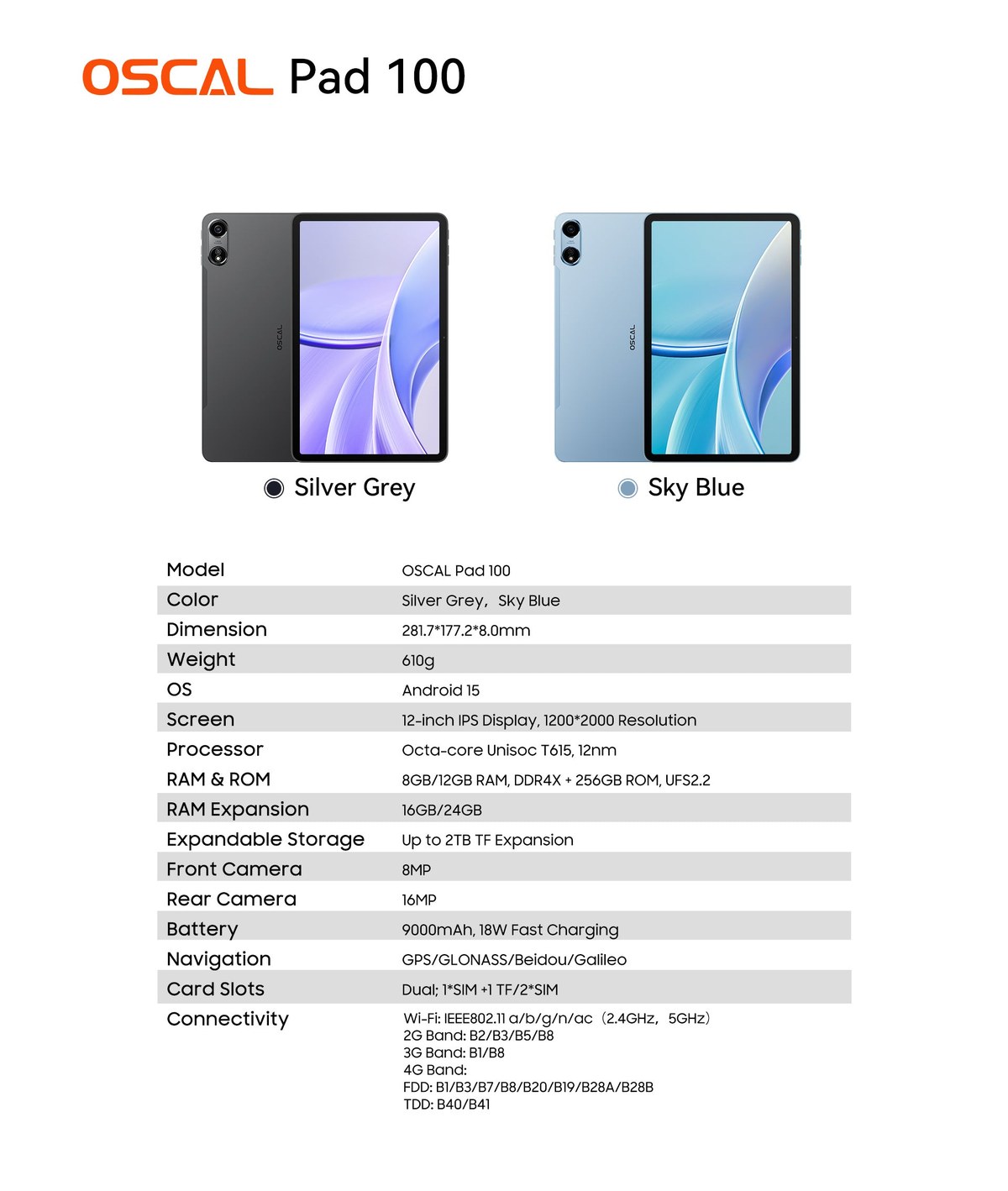 OSCAL Pad 100 product details