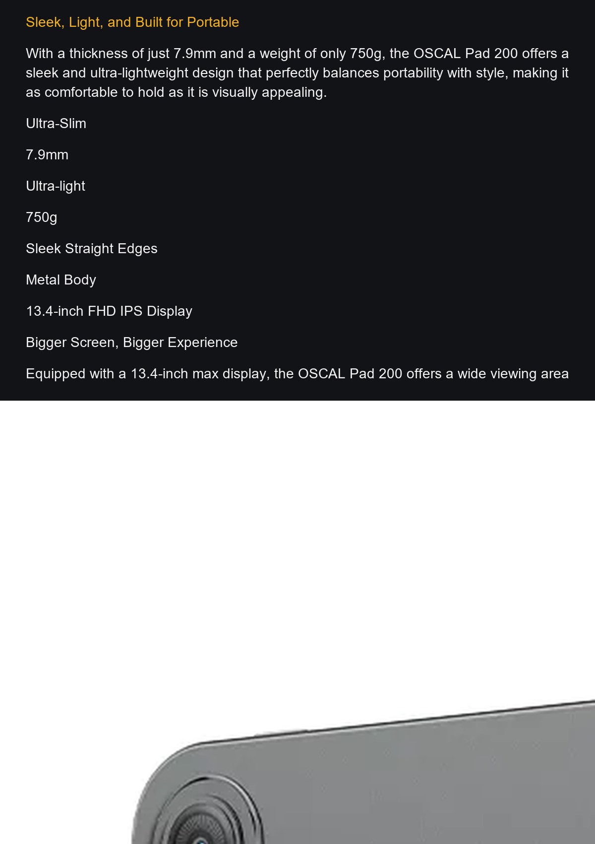 OSCAL PAD 200 product details
