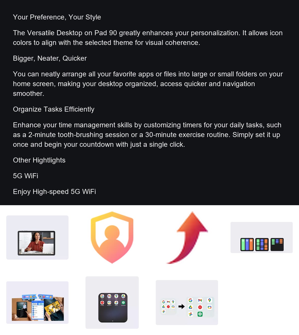 OSCAL Pad 90 product details