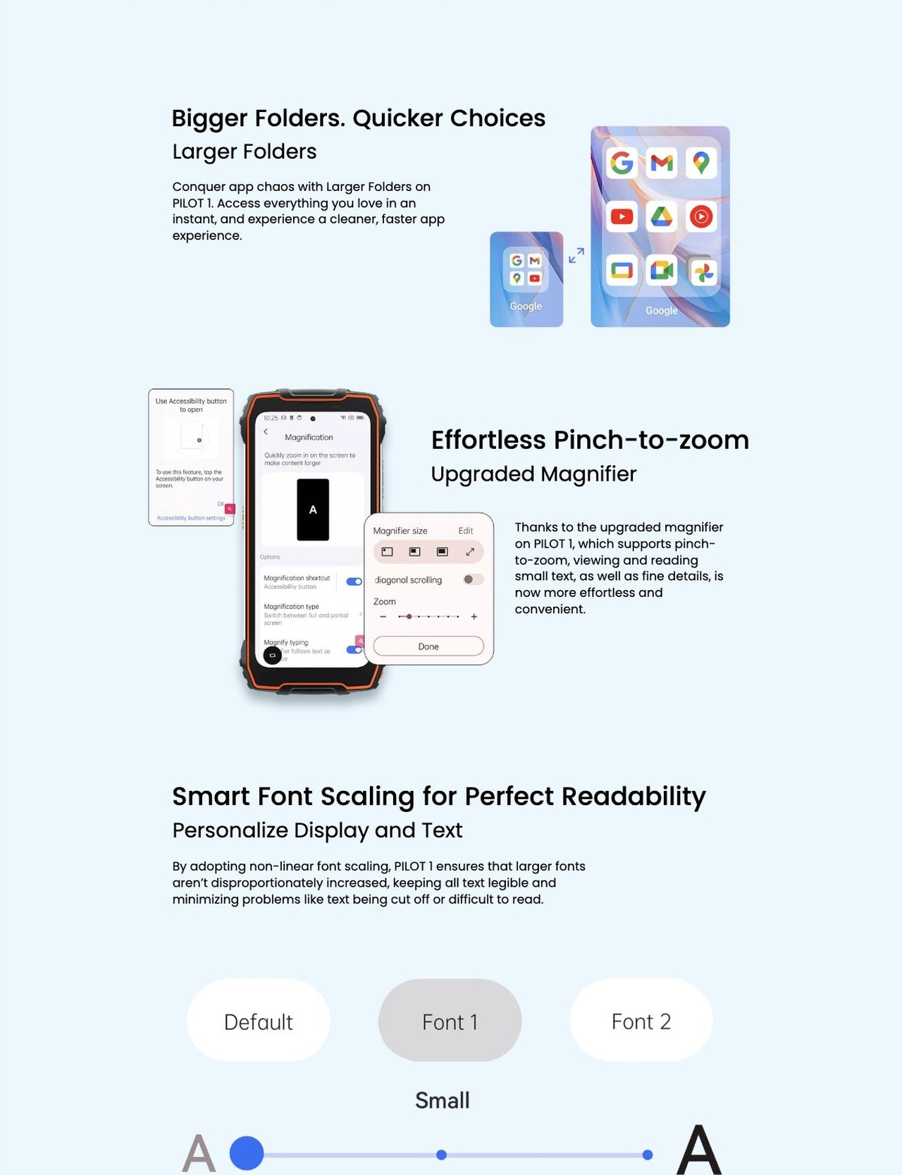 No.5
4th Gen DokeOS Upgraded from Primary Android 14
with Upgrades in Personalization, Fluency, Privacy &
Convenience--Worry-free Adventure Awaits!
Seamless Adventures, Powered by