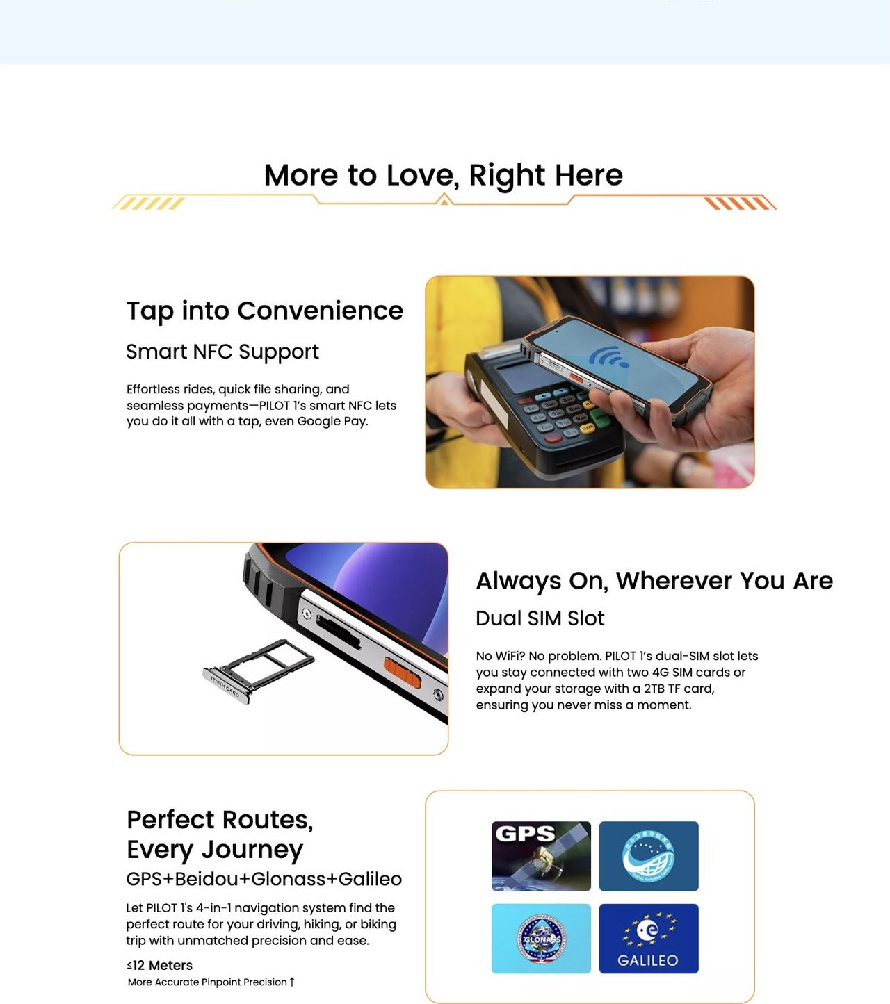 OSCAL PILOT 1 No.5
4th Gen DokeOS Upgraded from Primary Android 14
with Upgrades in Personalization, Fluency, Privacy &
Convenience--Worry-free Adventure Awaits!
Seamless Adventures, Powered by