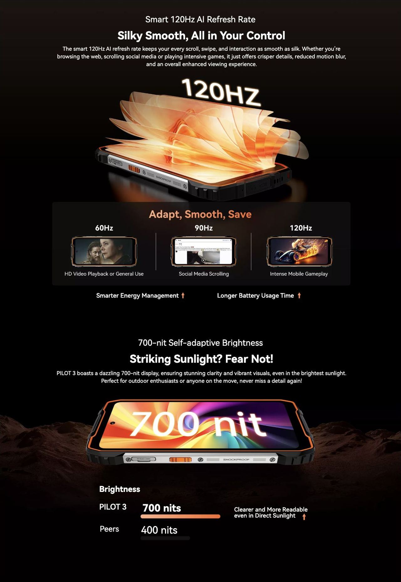 NO.3
All-round Play with Smart 120Hz 2.4K AI Display&
7500mAh Mega Battery Back in 33W Rapid Recharge
Power That Lasts, Scrolls That Flow
6.78-inch 2.4K Immersive Display
Crystal-c