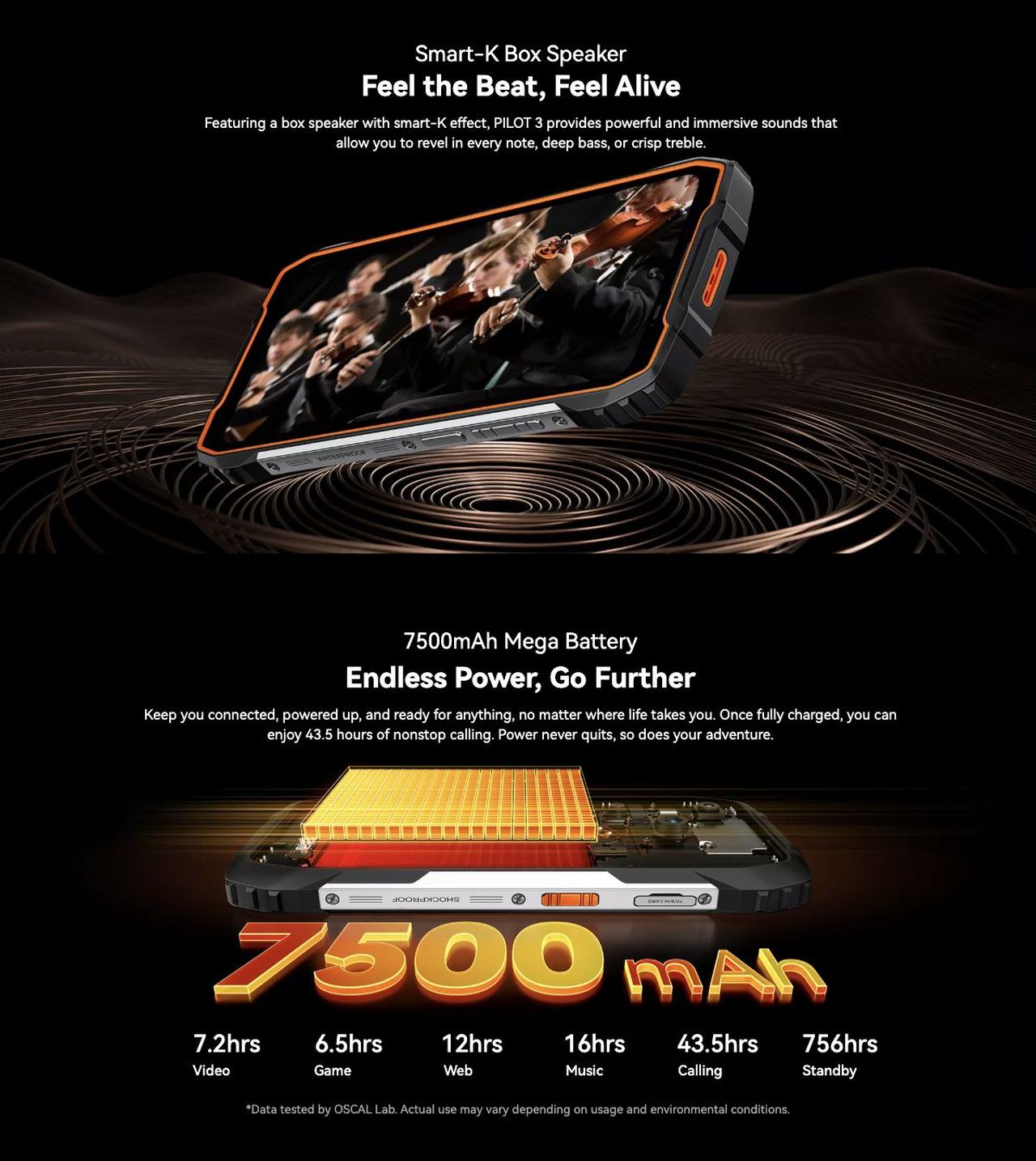 OSCAL PILOT 3 NO.3
All-round Play with Smart 120Hz 2.4K AI Display&
7500mAh Mega Battery Back in 33W Rapid Recharge
Power That Lasts, Scrolls That Flow
6.78-inch 2.4K Immersive Display
Crystal-c