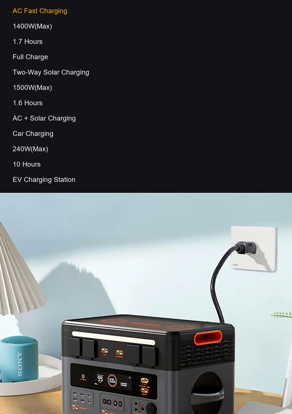 OSCAL PowerMax 2400 Pro product details