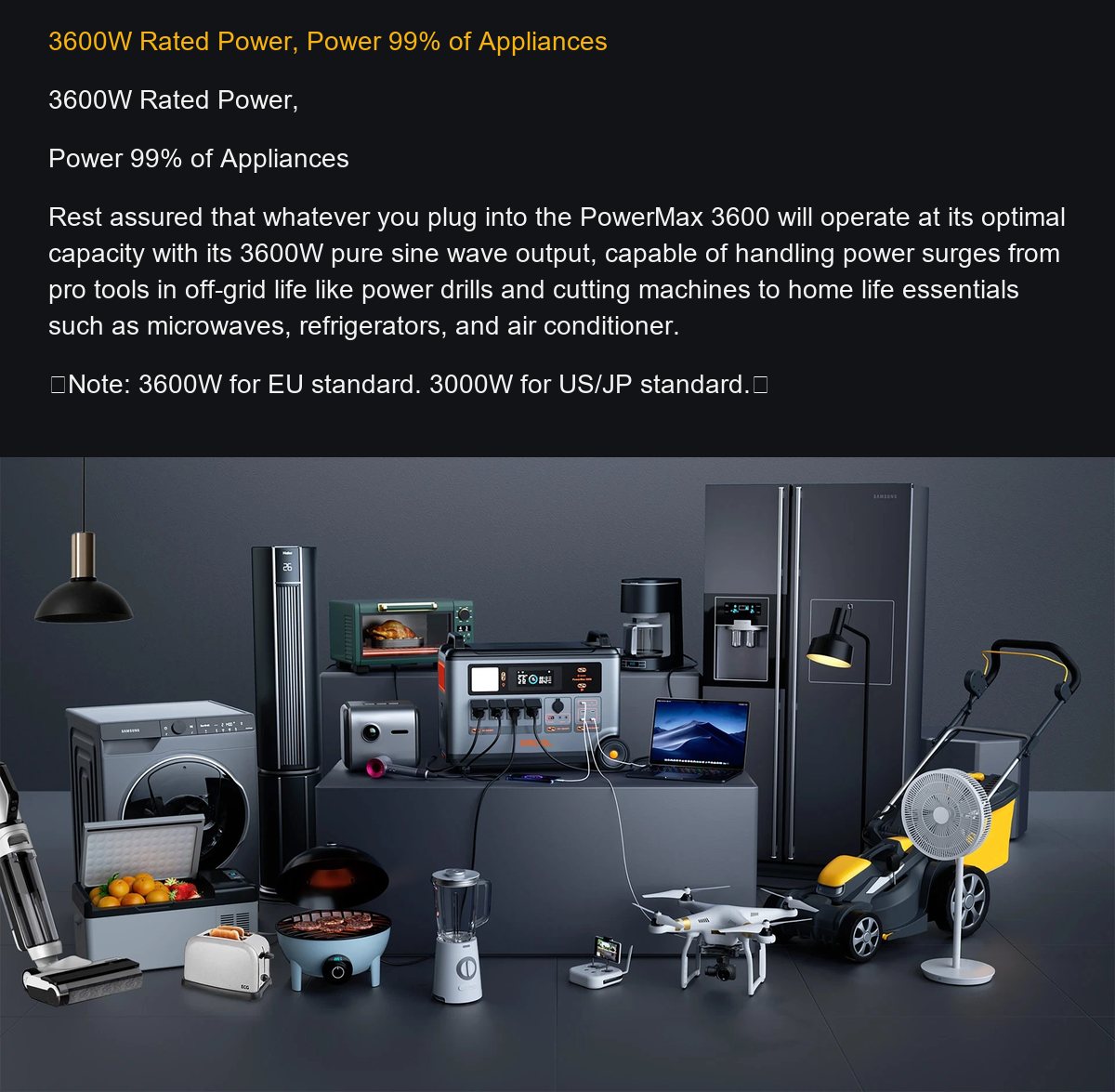 OSCAL PowerMax 3600 product details