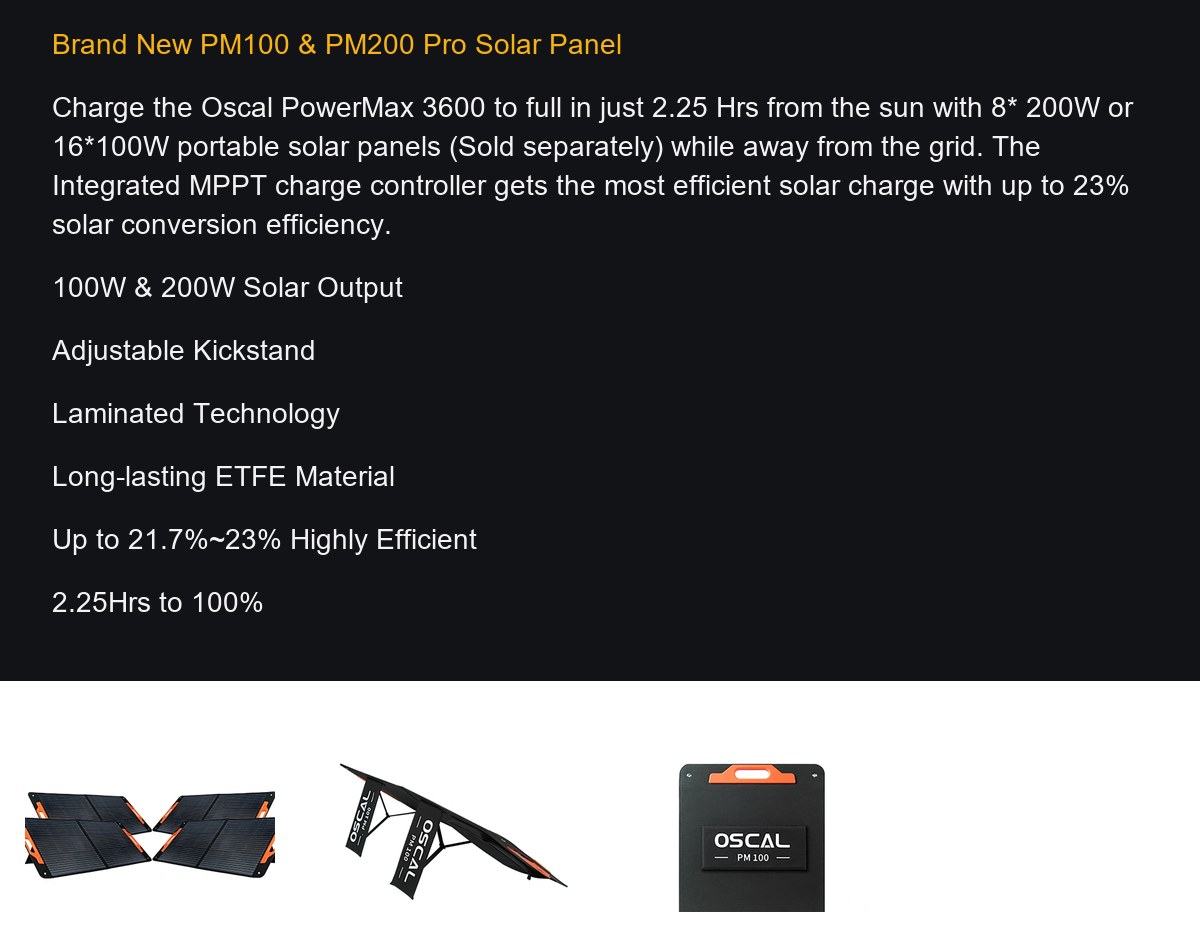 OSCAL PowerMax 3600 product details