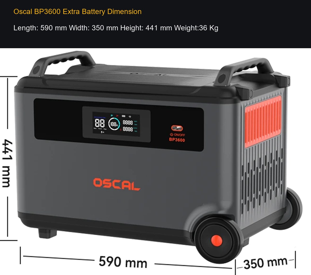 OSCAL PowerMax 3600 product details