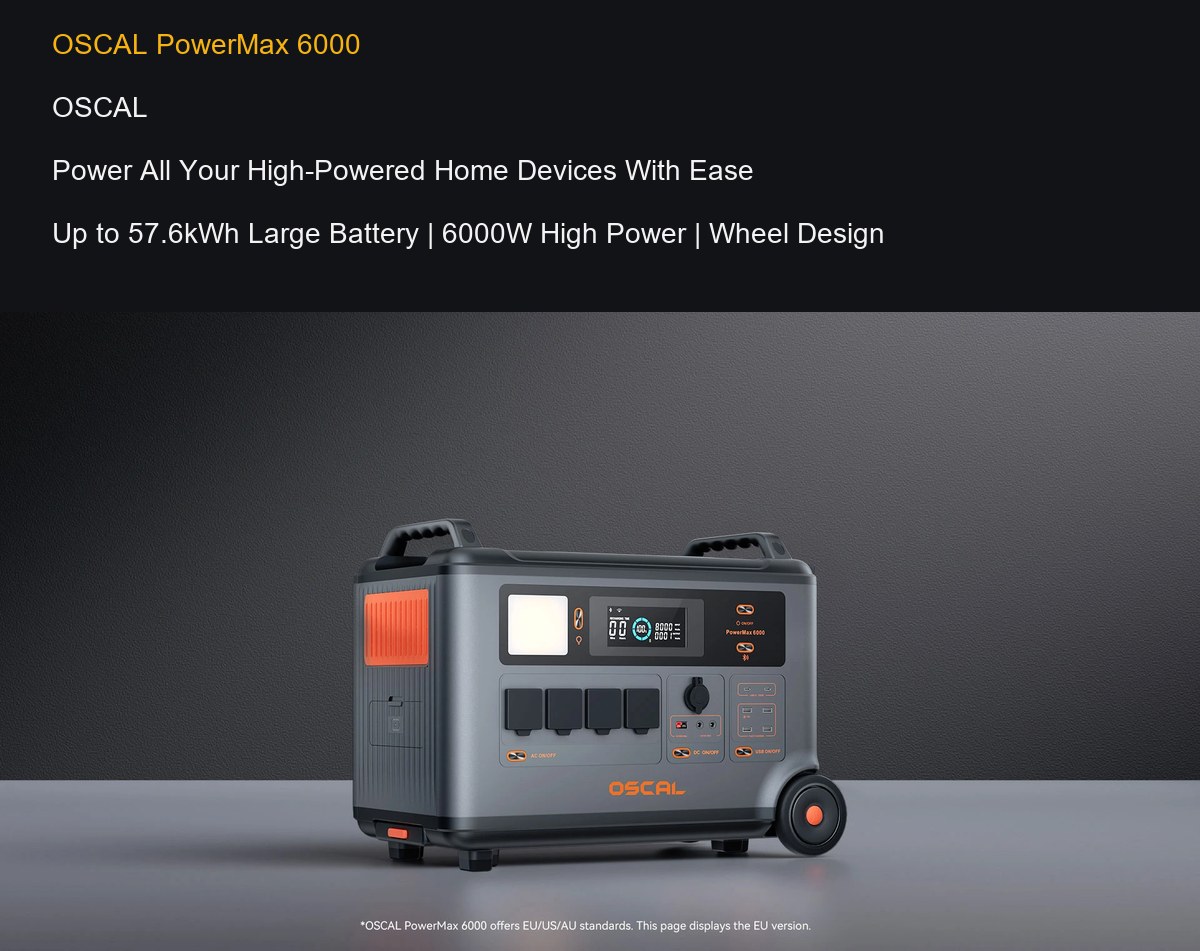 OSCAL PowerMax 6000 product details
