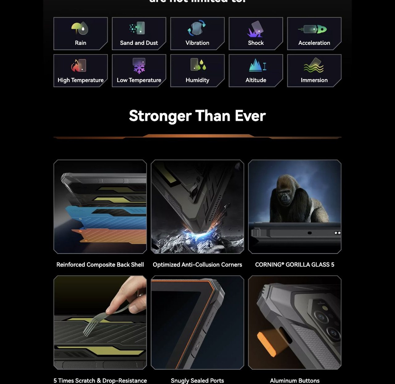 OSCAL Spider 10 Industry's Drop-Proof Benchmark
MIL-STD-810H Certified
Drop It. Beat It. Nothing Breaks
SPIDER 10 laughs off drops, shocks, and hard knocks. From brutal worksites to unforgiving te