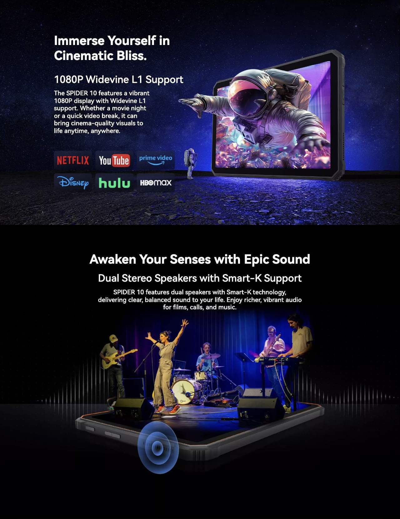 OSCAL Spider 10 Shortcut Key: One Touch Access
App
Video Record
Flashlight
Screenshot
Underwater Camera
Open File
SOS
Achieve More with
a Full Set of Pro Features
Useful ToolBag
Light up, navigate