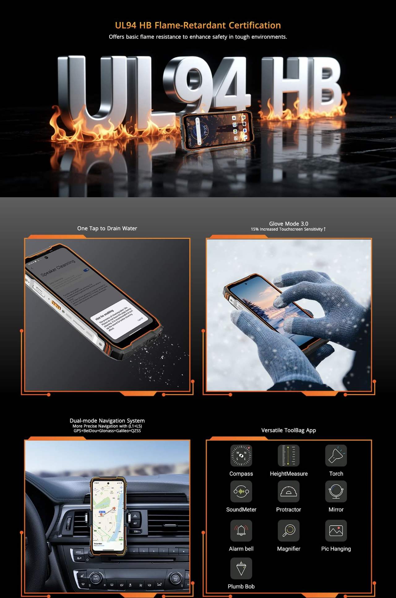 OSCAL TANK 1 UL94 HB Flame-Retardant Certification
Offers basic flame resistance to enhance safety in tough environments.