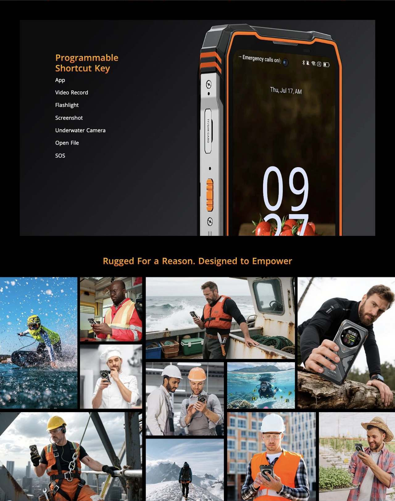 One Tap to Drain Water
Glove Mode 3.0
15% Increased Touchscreen Sensitivity↑
Dual-mode Navigation System
More Precise Navigation with (L1+L5)
GPS+BeiDou+Glonass+Galileo+QZSS
V