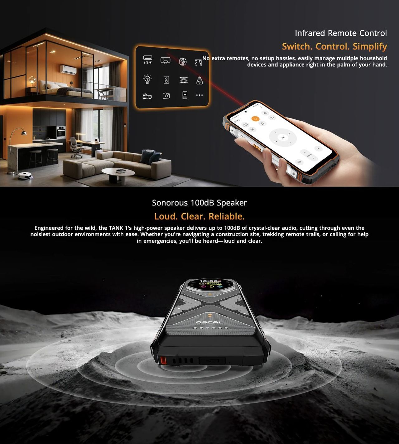 OSCAL TANK 1 170-lumen
Max Brightness
Up to 18 Meters
Max Beam Range
Up to 45hrs
Nonstop Lighting
Light Mode/
SOS Mode
One-key
Operation
Power Outages & Emergencies
Outdoor Camping
Us